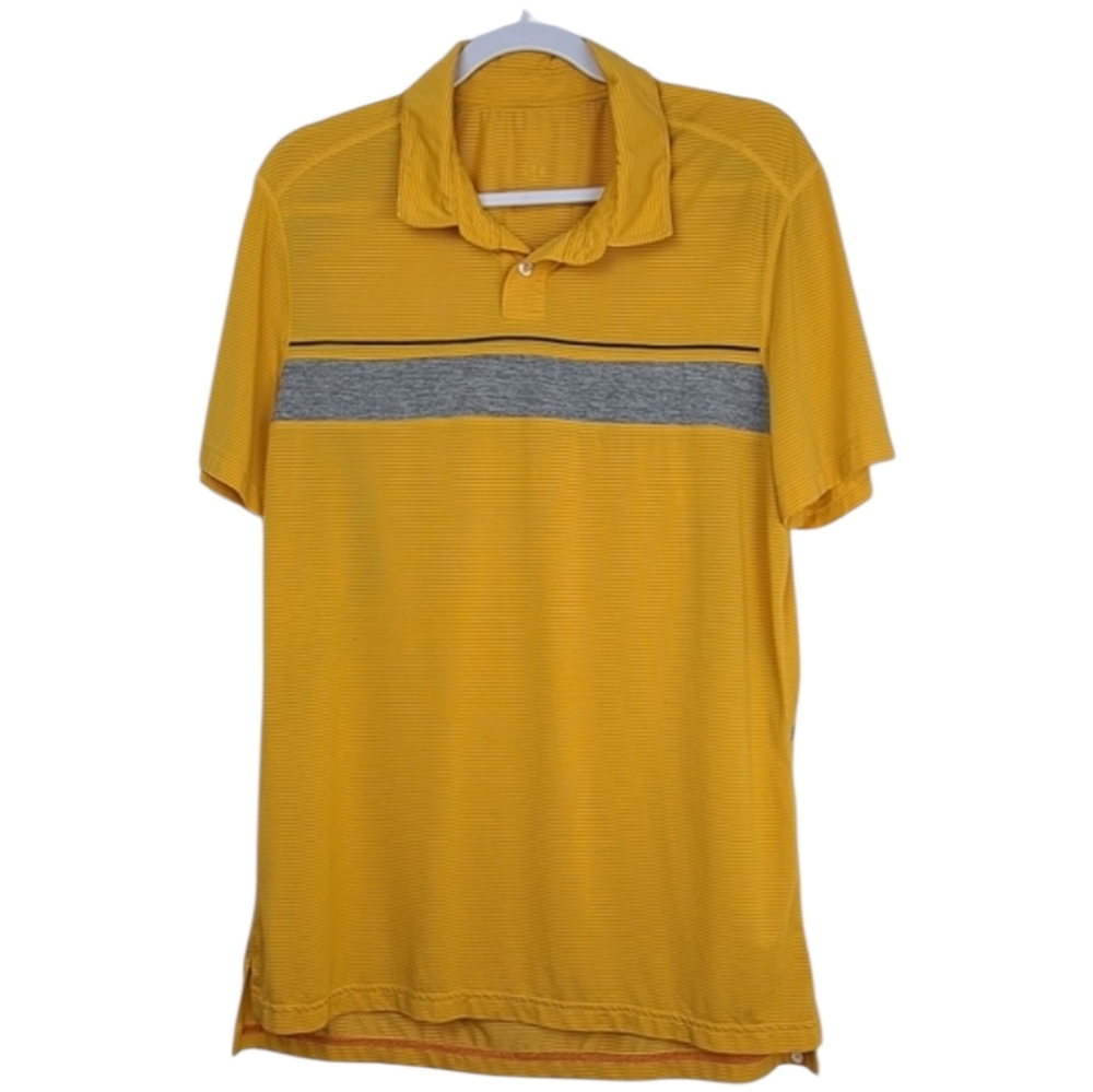 Lululemon Athletica Men's Evolution Short Sleeve Popover Shirt Sz M Activewear